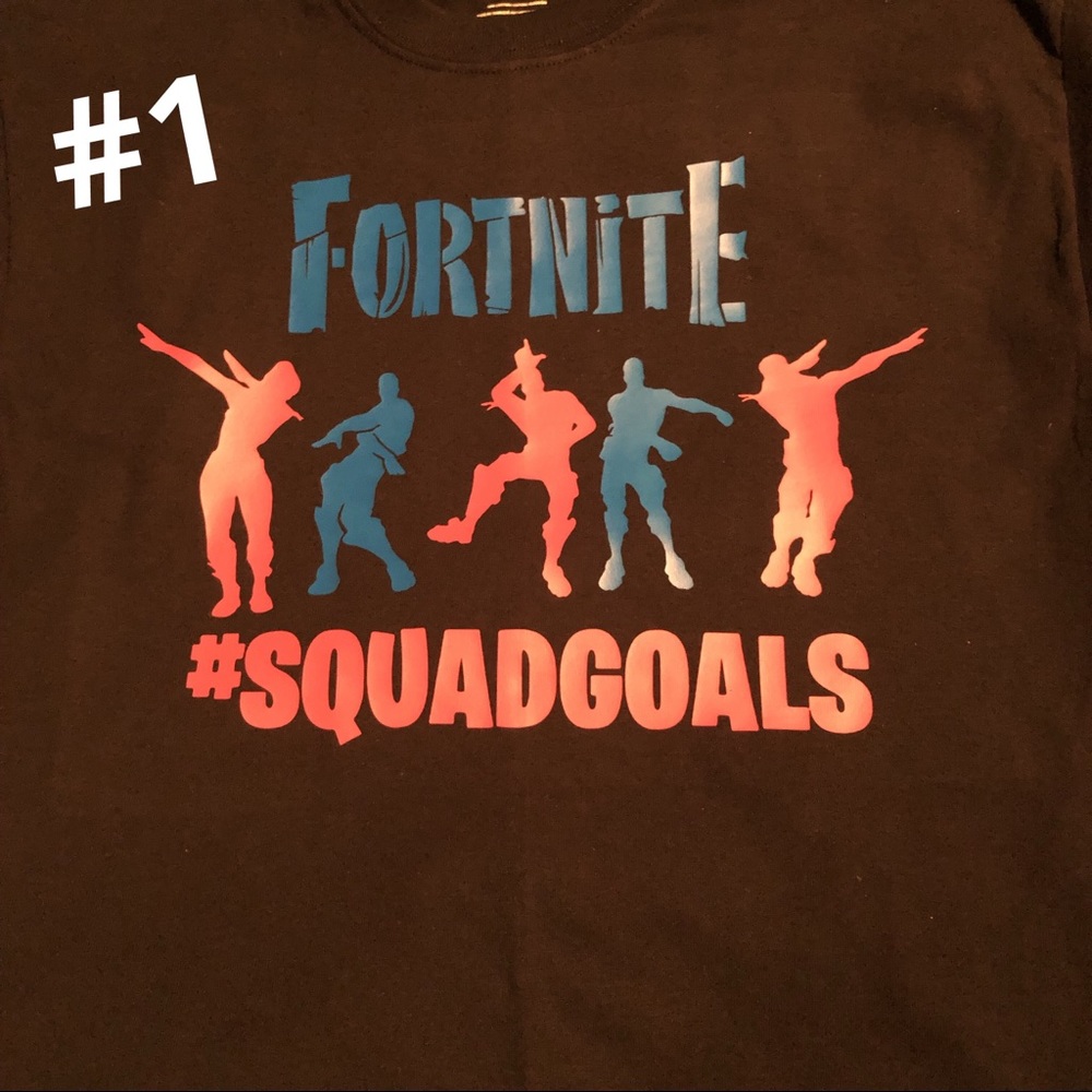 Made to order Fortnite shirt samples